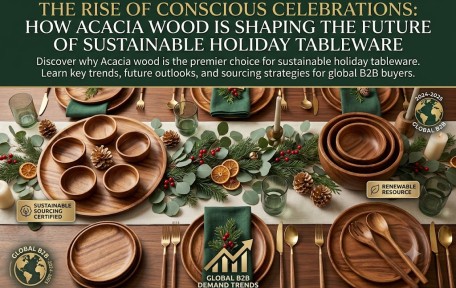 The Rise of Conscious Celebrations: How Acacia Wood is Shaping the Future of Sustainable Holiday Tableware